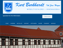 Tablet Screenshot of moebeltischlerei-burkhardt.de